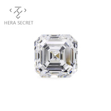 ForeverFlame  G H  Asscher Cut diamond CVD CZ Moissanite